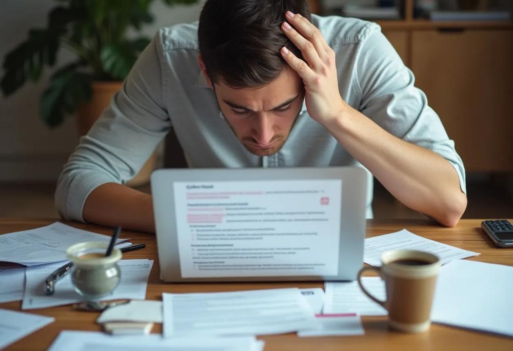 frustrated job seeker